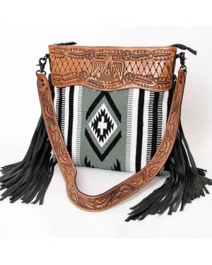 American Darling Dayville Leather Crossbody Bag - Brown