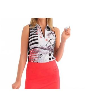 Dolcezza Sleeveless Knit Pullover - Red