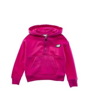 New Balance 1/2-Zip Pullover Hoodie - Pink