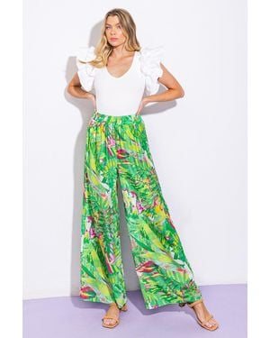TRUEDAMES Reach Out My Woven Pants - Green