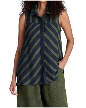 FLAX Skyline Blouse - Blue