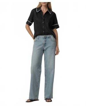 Kut From The Kloth Marisol Linen Top - Blue