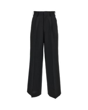 Junya Watanabe Tailored High-Rise Pressed Crease Formal Pants - Black