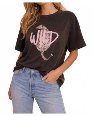 All Us Wild Leopard Big Boy Tee - Brown