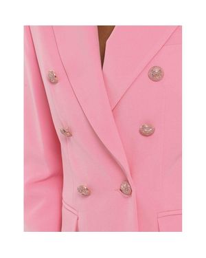 Yes-Zee Elegant Nylon Classic Jacket - Pink