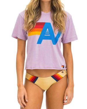 Aviator Nation Logo Boyfriend Tee - Blue