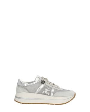 Premiata Bethcoin 8148 Suede Inserts Sneakers - White