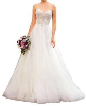 Kitty Chen Couture Karen Beaded Ball Gown - White