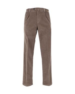 BRIGLIA Straight-Leg Casual Pants - Gray