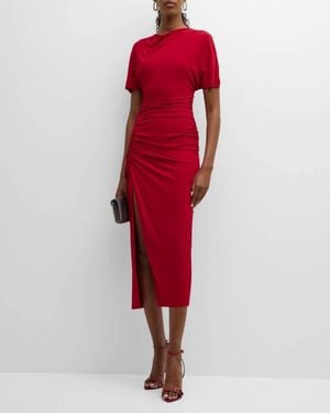 Jason Wu Shirred Jersey Dress With Slip