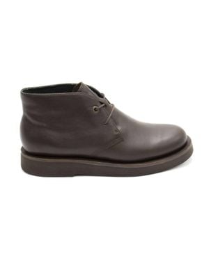 Camper Tyre Lace-Up Ankle Boots - Gray