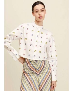 Project Adamo Tena Cropped Boxy Shirt - Natural