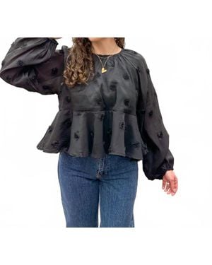 Sunday Edition Roses Babydoll Blouse - Blue