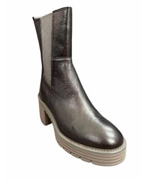 Softwaves Margo Metallic Boots - Gray
