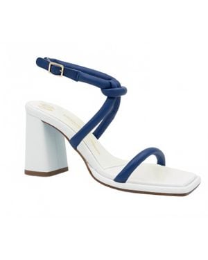 Valentina Rangoni Lino Strap Sandals - Blue