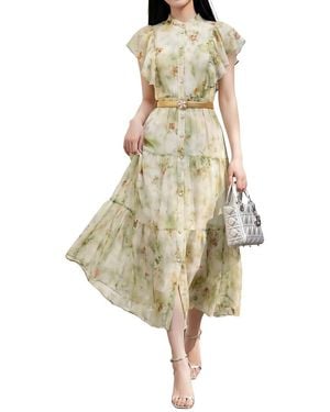 BRC By BURRYCO Short Sleeve Midi Dress - White