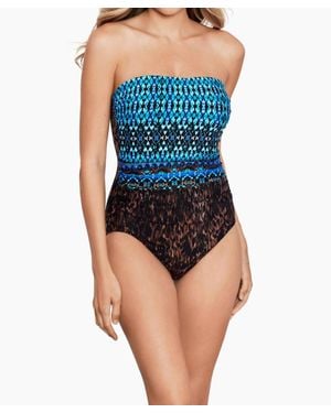 Miraclesuit Long Torso Avanti One Piece Swimsuit - Blue
