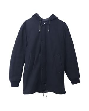 Sandro Hooded Coat - Blue