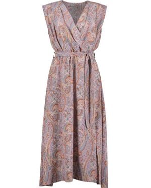 Bishop + Young Butterfly Effect Aeries Wrap Dress - Purple