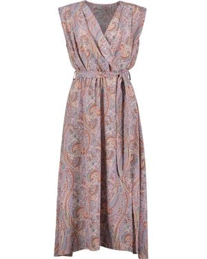 Bishop + Young Butterfly Effect Aeries Wrap Dress - Purple
