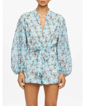 Kivari Lydia Playsuit - Blue