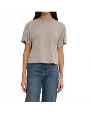 Nation Ltd Ada Button Tee - Gray