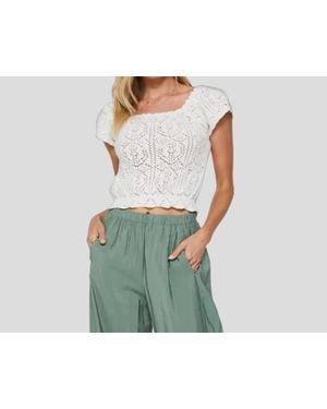 Another Love American Honey Cropped Top - Green