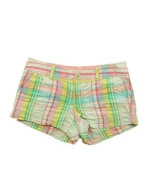 Lilly Pulitzer Girls Plaid Shorts Size: Junior 0 - Green