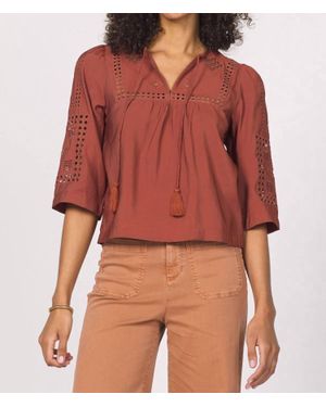 Another Love Samaya Embroidered Top