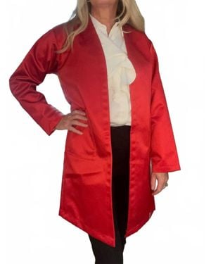 Pretty Rugged Prada Satin Jacket - Red