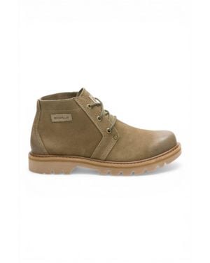 Caterpillar Cat (Caterpillar) Taupe Leather Hiking Mid-Cut Chukka Ankle Boots - Brown