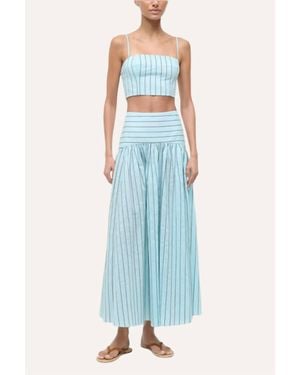 STAUD Procida Skirt - Blue