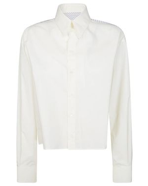MM6 by Maison Martin Margiela Long Sleeve Shirt - White