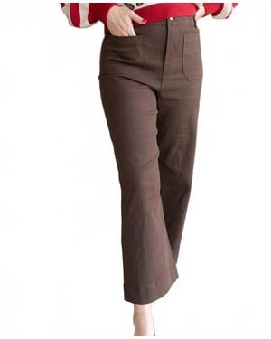 Eesome Wide Leg Pants - Brown
