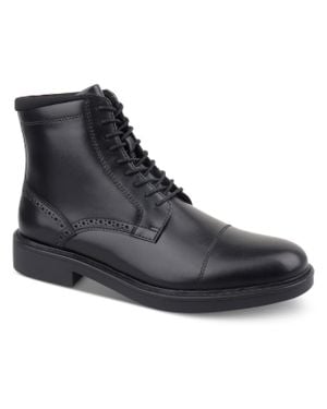 Alfani Elroy Polyurethane Faux Leather Chelsea Boots - Black