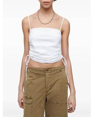 RE/DONE Scrunch Tube Tank Top - White