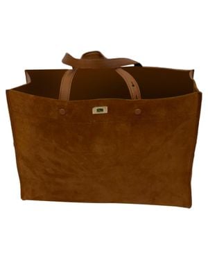 Anya Hindmarch Large Mortimer Tote Bag - Brown