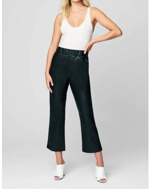 Blank NYC Faux Leather Wide Leg Pants - Blue
