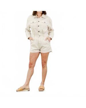 Saltwater Luxe Denim Short Coverall - Natural