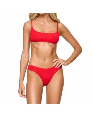 LSPACE Rocky Bikini Bottom - Red