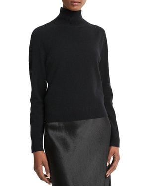 Vince Raglan Turtleneck Wool & Cashmere-Blend Sweater - Black