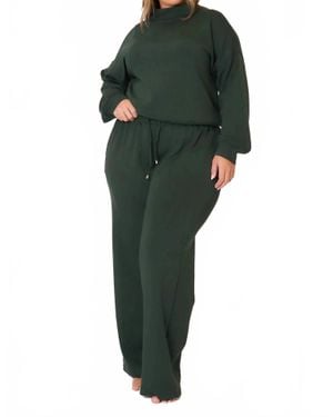 Cozy Co. Elena Pants Curvy - Green
