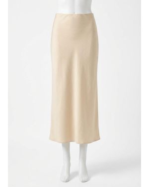 Z Supply Europa Poly Sheen Skirt - White