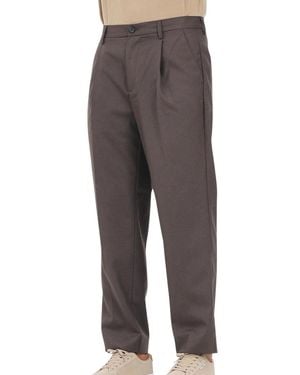 SELECTED Straight-Leg Wool-Blend Pants - Gray