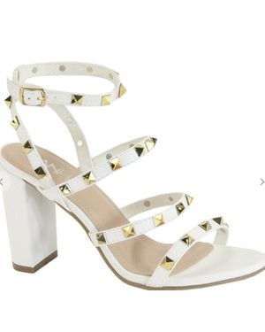 G Stylez Summer Studded Heel - Metallic