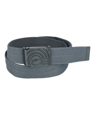 Nike Ribbed Web Belt With Dunk Inspired Buckle - Gray