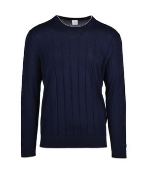 Eleventy Crew Neck Sweater - Blue
