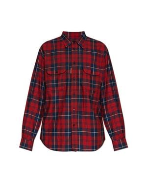 DSquared² Checked Shirt - Red