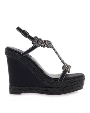 Exe' Nadia Wedge Sandal - Blue