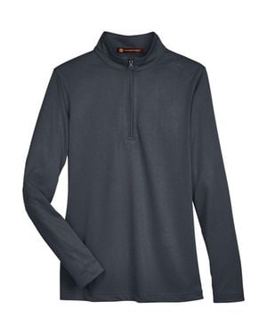 Harriton Advantage Snag Protection Plus Quarter-Zip Pullover - Blue